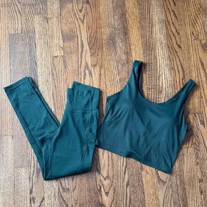 Hanes Cool Dri Tank Top and Leggings Set